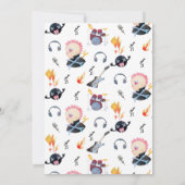 Rock A Bye | Rock & Roll Baby Dusche (Rückseite)