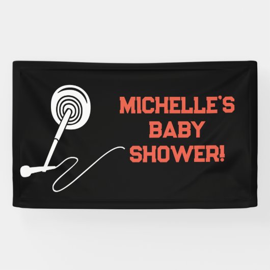 Rock a Bye Rock Star Gitarre Baby Showbanner Banner (Horizontal)