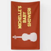 Rock a Bye Rock Star Gitarre Baby Showbanner Banner (Vertikal)