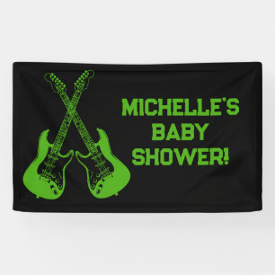Rock a Bye Rock Star Gitarre Baby Showbanner Banner