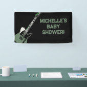 Rock a Bye Rock Star Gitarre Baby Showbanner Banner (Messe)