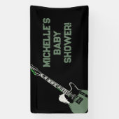 Rock a Bye Rock Star Gitarre Baby Showbanner Banner (Vertikal)