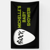 Rock a Bye Rock Star Gitarre Baby Showbanner Banner (Vertikal)
