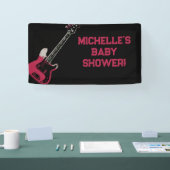 Rock a Bye Rock Star Gitarre Baby Showbanner Banner (Messe)