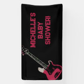 Rock a Bye Rock Star Gitarre Baby Showbanner Banner (Vertikal)