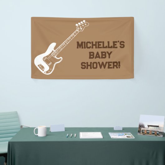 Rock a Bye Rock Star Gitarre Baby Showbanner Banner (Messeveranstaltung)