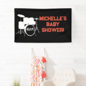 Rock a Bye Rock Star Gitarre Baby Showbanner Banner (Insitu)