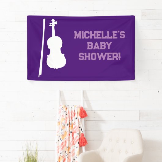 Rock a Bye Rock Star Gitarre Baby Showbanner Banner (Insitu)