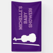 Rock a Bye Rock Star Gitarre Baby Showbanner Banner (Vertikal)