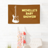 Rock a Bye Rock Star Gitarre Baby Showbanner Banner (Insitu)