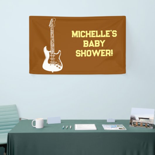 Rock a Bye Rock Star Gitarre Baby Showbanner Banner (Messeveranstaltung)
