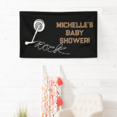 Rock a Bye Rock Star Gitarre Baby Showbanner Banner (Insitu)