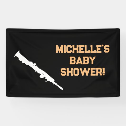 Rock a Bye Rock Star Gitarre Baby Showbanner Banner (Horizontal)