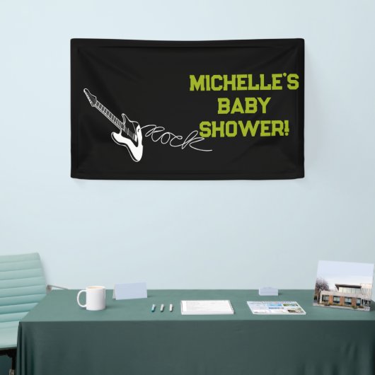 Rock a Bye Rock Star Gitarre Baby Showbanner Banner (Messeveranstaltung)