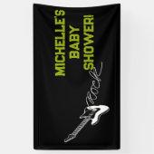 Rock a Bye Rock Star Gitarre Baby Showbanner Banner (Vertikal)