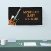 Rock a Bye Rock Star Gitarre Baby Showbanner Banner (Messe)