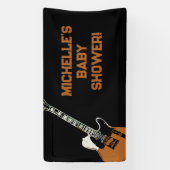 Rock a Bye Rock Star Gitarre Baby Showbanner Banner (Vertikal)