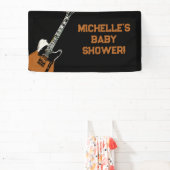 Rock a Bye Rock Star Gitarre Baby Showbanner Banner (InSitu)