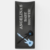 Rock a Bye Rock Star Gitarrendusche Banner (Vertikal)