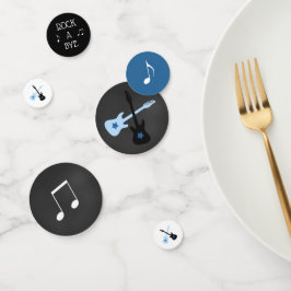 Rock a Bye Rockstar Baby Shower Confetti Konfetti