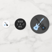 Rock a Bye Rockstar Baby Shower Confetti Konfetti (Vorderseiten)