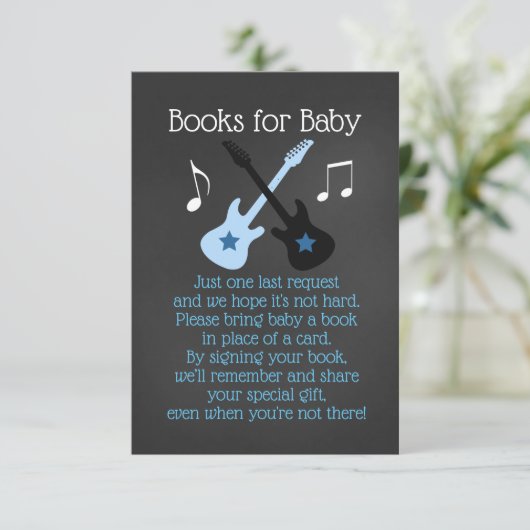 Rock a Bye Rockstar Books for Baby Begleitkarte (Stehend Vorderseite)