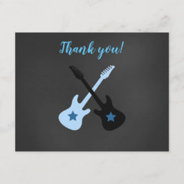 Rock a Bye Rockstar Gitarre Danke für Ihre Anmerku Mitteilungskarte