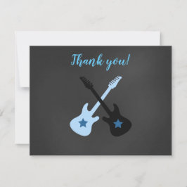 Rock a Bye Rockstar Gitarre Danke für Ihre Anmerku Mitteilungskarte