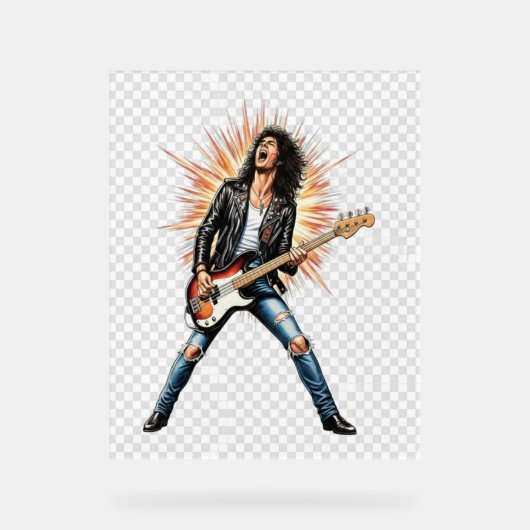 Rock acrylic sign acrylschild (Vorderseite)