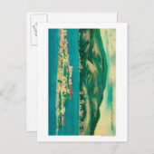 Rock, Alcatraz Island und San Francisco Postkarte (Vorne/Hinten)