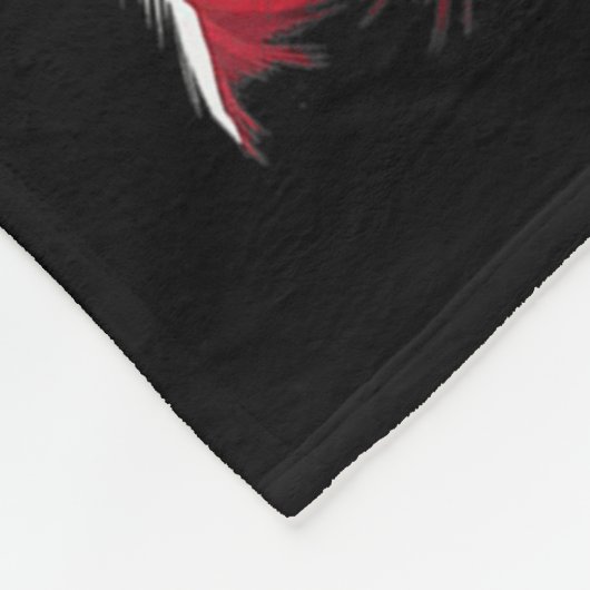 Rock &amp; Roll Christmas Santa Claus Guitar Playe Fleecedecke (Ecke)