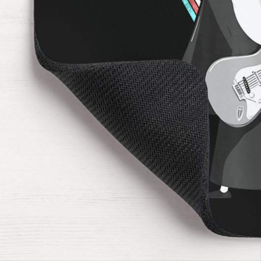 Rock & Roll Fun Graphic Illustration Mousepad (Ecke)