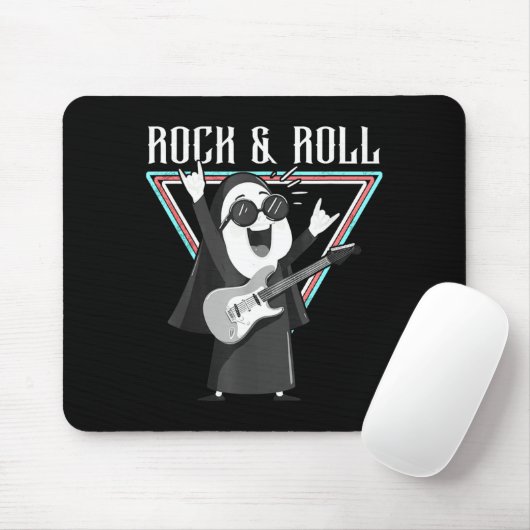 Rock & Roll Fun Graphic Illustration Mousepad (Mit Mouse)