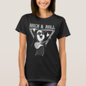 Rock & Roll Fun Graphic Illustration T-Shirt (Vorderseite)