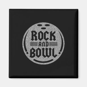 Rock And Bowl - Bowling  Magnet