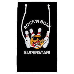 Rock and Bowl Superstar Funny Bowling Puck Dark BG Kleine Geschenktüte