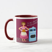 Rock and Casserole Kitsch Fun Retro Spaß Tasse (Links)