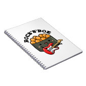 Rock and Roe Funny Sushi Pub Notizblock (Rechte Seite)