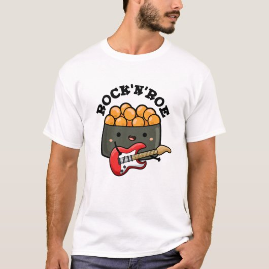 Rock and Roe Funny Sushi Pub T-Shirt (Vorderseite)