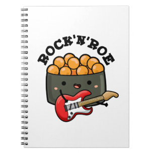 Rock And Roe Lustiger Sushi-Wortwitz  Notizblock