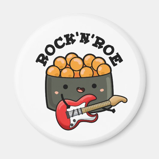 Rock and Roe Niedlich Rock and Roll Sushi Pub Magnet (Vorne)