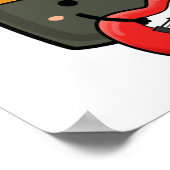 Rock and Roe Niedlich Rock and Roll Sushi Pub Poster (Ecke)