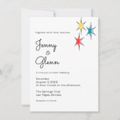 Rock and Roll 1950er Jahre Style Wedding Einladung (Vorderseite)