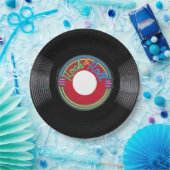Rock and Roll 45 rpm Record Pappteller (Party)