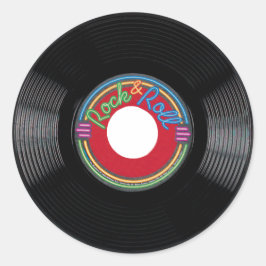 Rock and Roll 45 rpm Record Sticker