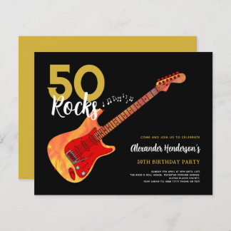 Rock and Roll 50. Geburtstagsparty 50 Steine