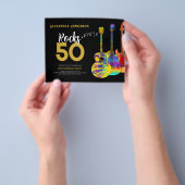 Rock and Roll 50th Birthday Party Budget Flyer (Gruppe)