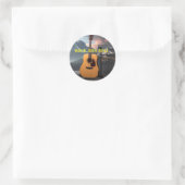 Rock-and-Roll-Aufkleber Runder Aufkleber (Tasche)