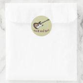 Rock-and-Roll-Aufkleber Runder Aufkleber (Tasche)