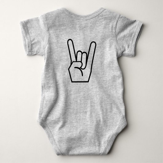 Rock and Roll Baby Anzug Baby Strampler (Rückseite)